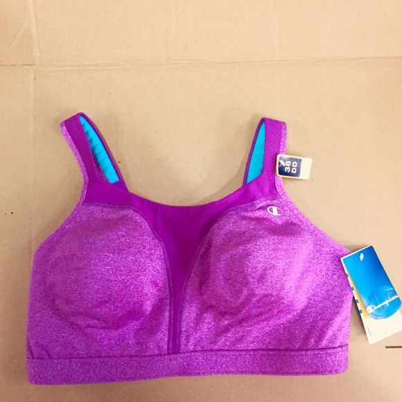 5 NEW Sports Bras Size 2X / 38 DD Heather Magenta - Picture 3 of 8